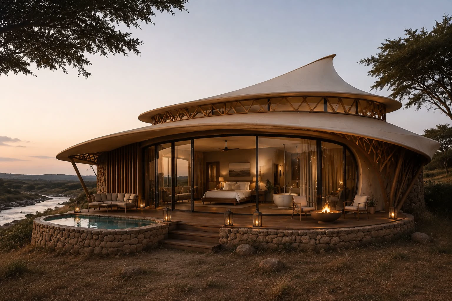 Nashipai Mara luxury safari hotel in Lemek Conservancy